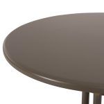 ΤΡΑΠΕΖΙ ΕΞ.ΧΩΡΟΥ ΣΤΡΟΓΓΥΛΟ LINO HM5973.04 ΜΕΤΑΛΛΙΚΟ ΣΑΜΠΑΝΙ Φ60x70Υεκ. - Image 5