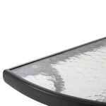 ΤΡΑΠΕΖΙ ΗΜΙΚΥΚΛΙΚΟ LIMA HM5967.01 ΜΕΤΑΛΛΙΚΟ ΓΚΡΙ ΜΕ ΓΥΑΛΙΝΟ TOP 70x40x64,5Υεκ. - Image 5