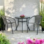 ΤΡΑΠΕΖΙ ΗΜΙΚΥΚΛΙΚΟ LIMA HM5967.02 ΜΕΤΑΛΛΙΚΟ ΚΑΦΕ ΜΕ ΓΥΑΛΙΝΟ TOP 70x40x64,5Υεκ. - Image 2