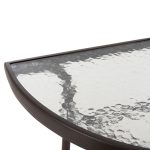 ΤΡΑΠΕΖΙ ΗΜΙΚΥΚΛΙΚΟ LIMA HM5967.02 ΜΕΤΑΛΛΙΚΟ ΚΑΦΕ ΜΕ ΓΥΑΛΙΝΟ TOP 70x40x64,5Υεκ. - Image 6