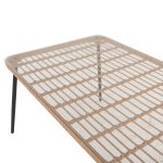 ΤΡΑΠΕΖΙ ΟΡΘΟΓΩΝΙΟ ALLEGRA HM5538.11 ΜΕΤΑΛ.ΜΑΥΡΟ-P.E. RATTAN ΦΥΣΙΚΟ 159,5x89,5x72Υεκ. - Image 5