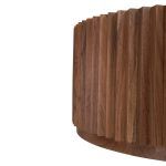 ΤΡΑΠΕΖΙ ΣΑΛΟΝΙΟΥ ΣΤΡΟΓΓΥΛΟ SEDGE HM9695 ΜΑΣΙΦ ΑΚΑΚΙΑ-ΦΥΣΙΚΟ ΧΡΩΜΑ Φ90Χ38Υεκ. - Image 5