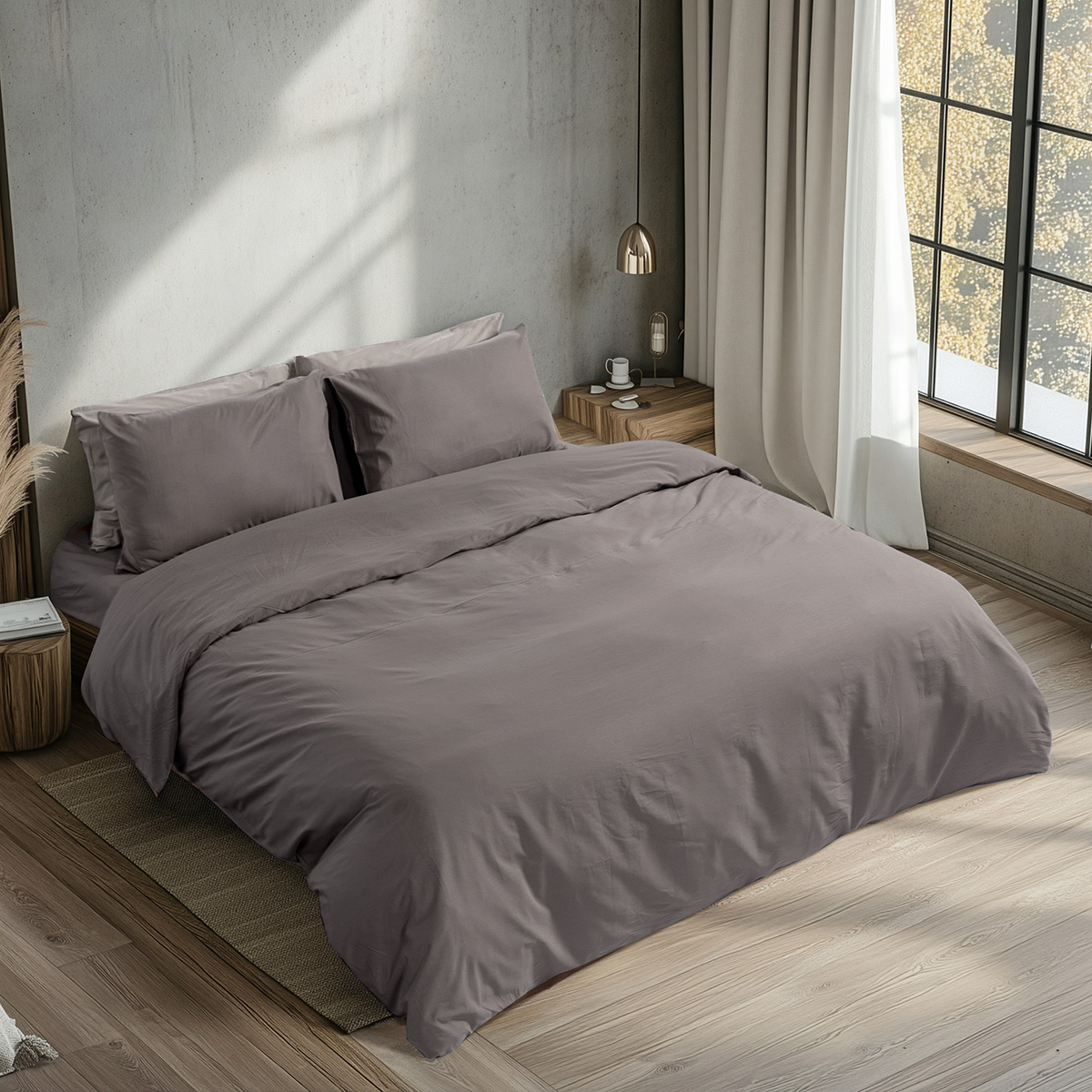 1230_anthracite Beauty Home Παπλωματοθήκη μονή Prime Art 1230 170x250 Ανθρακί - Image 1