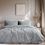Beauty Home Σετ σεντόνια μονά με λάστιχο Moments Art 12564 110x200+30 Ανθρακί