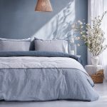 Beauty Home Σετ σεντόνια διπλά Moments Art 12566 200x260 Σιέλ,Γκρι