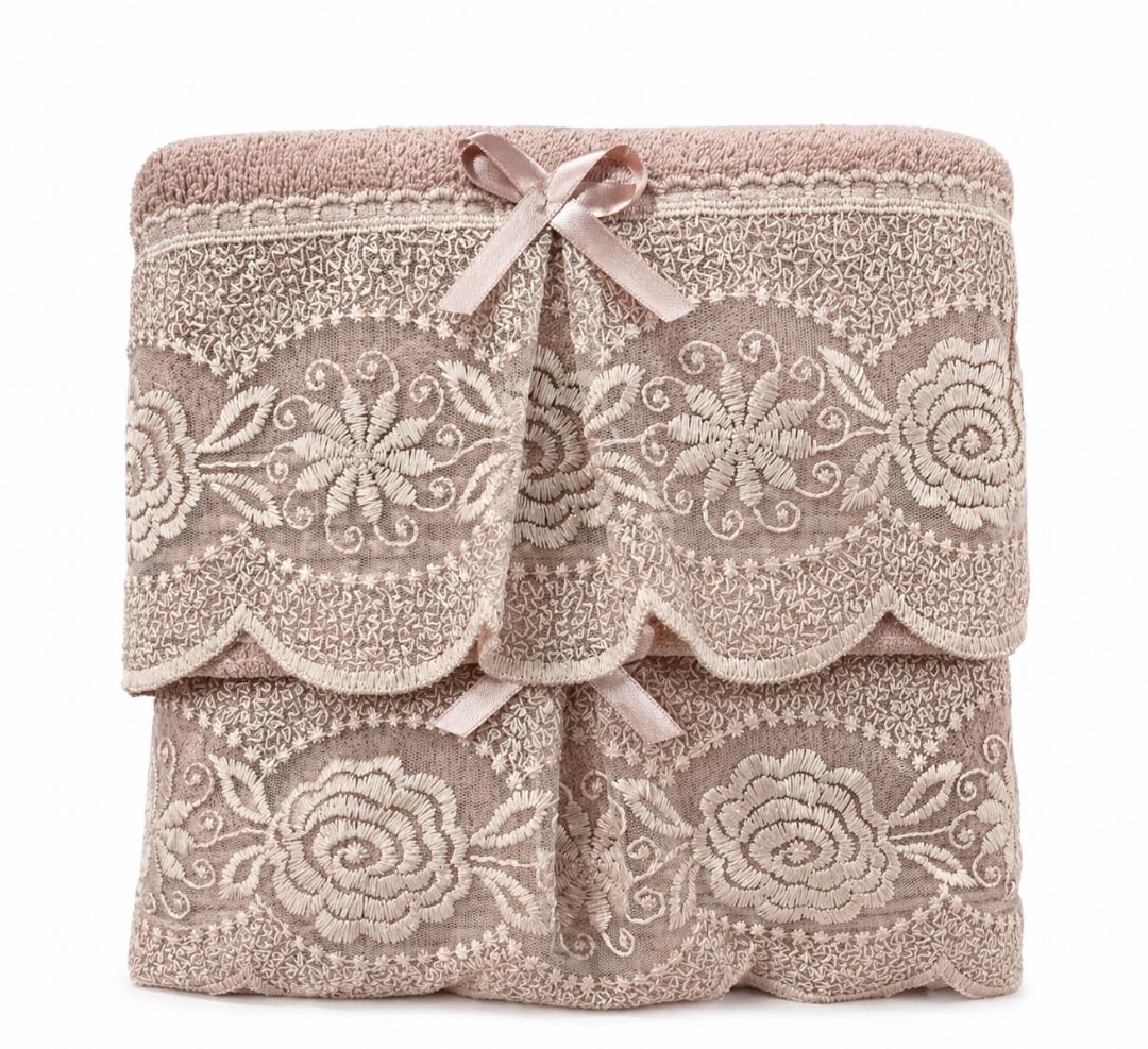 40001096 Σετ Πετσέτες 2 Τεμαχίων Lace Powder - Image 1