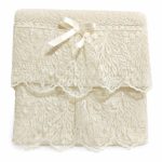 Σετ Πετσέτες 2 Τεμαχίων Cosmin Lace Ecrou Relief