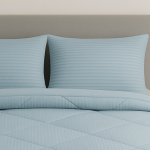 Ζεύγος Μαξιλαροθήκες 50x70 Cosmin Stripe Light Blue