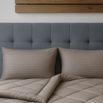 Ζεύγος Μαξιλαροθήκες 50x70 Cosmin Stripe Dark Beige