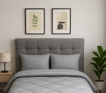 Ζεύγος Μαξιλαροθήκες 50x70 Cosmin Stripe Grey