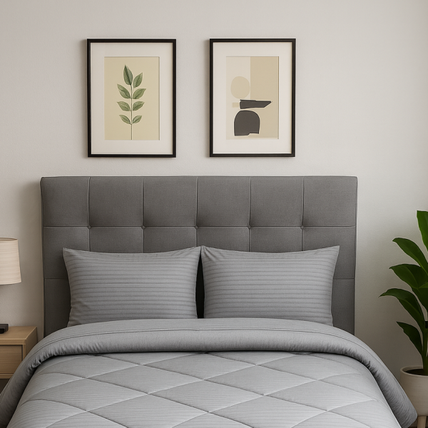Ζεύγος Μαξιλαροθήκες 50x70 Cosmin Stripe Grey