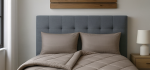Ζεύγος Μαξιλαροθήκες 50x70 Cosmin Stripe Dark Beige - Image 2