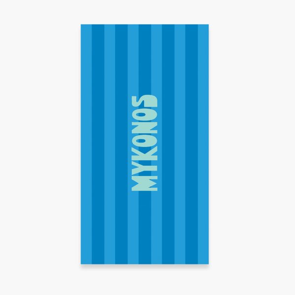 Πετσέτα Θαλάσσης 80×160 Nef Nef Mykonos Blue