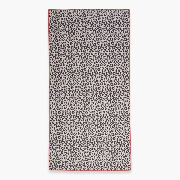 Πετσέτα Θαλάσσης 80×160 Nef Nef Kenya Beige-Black MicroFiber