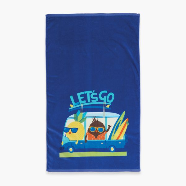 Παιδική Πετσέτα Θαλάσσης 70×120 Nef Nef Lets Go Blue