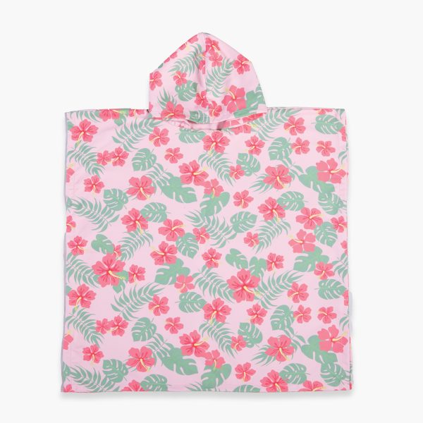 Παιδικό Πόντσο 65×65 Nef Nef Lets Go Tropic Pink Microfiber