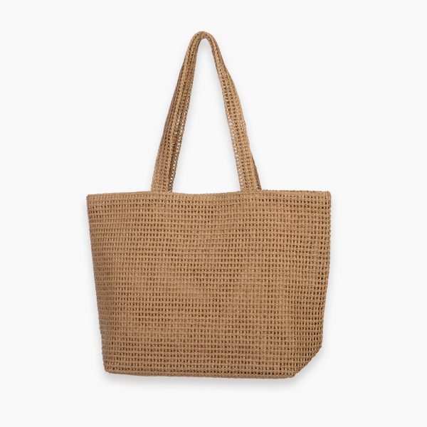 Τσάντα Θαλάσσης Ψάθινη 48x34x34x14 Nef Nef Ioli Natural