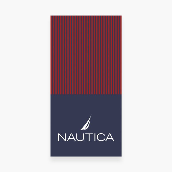 Πετσέτα Θαλάσσης 80×160 Nautica Nau Express Red-Blue