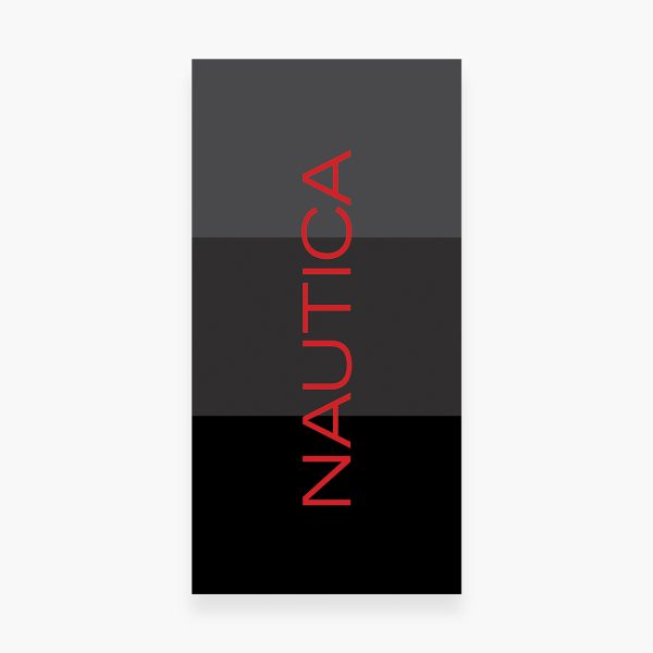 Πετσέτα Θαλάσσης 80×160 Nautica Nau Layer Black-Grey