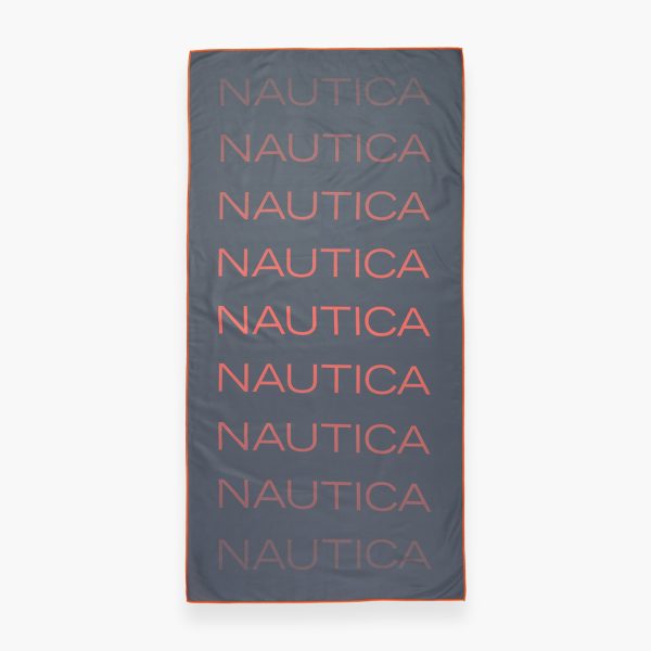 Πετσέτα Θαλάσσης 80×160 Nautica Nau Spread Grey Microfiber