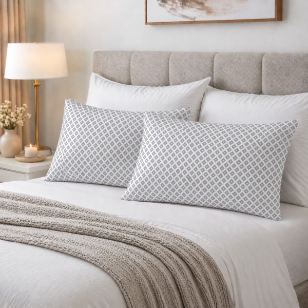 Ζεύγος Μαξιλαροθήκες 52x72 Ariel Grey Astron Italy