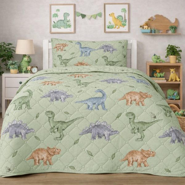 Παιδικό Κουβερλί Μονό Σετ Dinosaurs Astron Italy 160x220