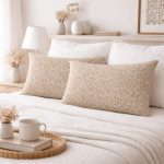 Ζεύγος Μαξιλαροθήκες 52x72 Emelia Beige Astron Italy
