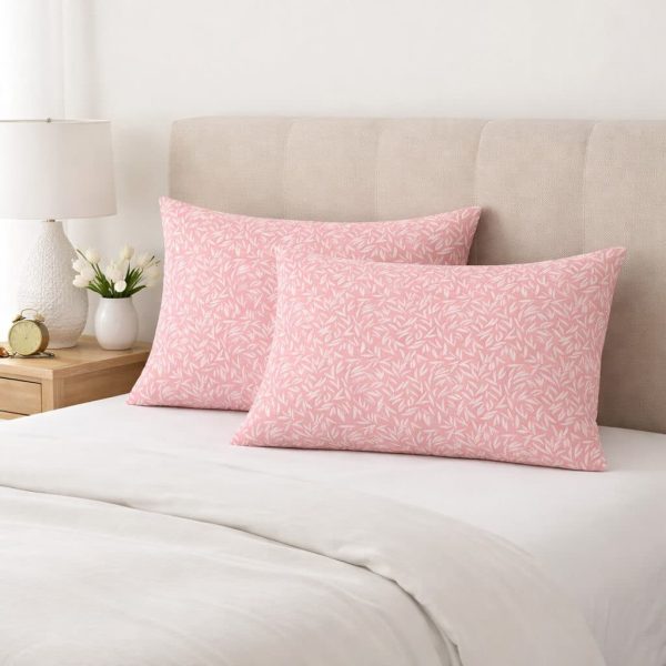 Ζεύγος Μαξιλαροθήκες 52x72 Emelia Dusty Rose Astron Italy