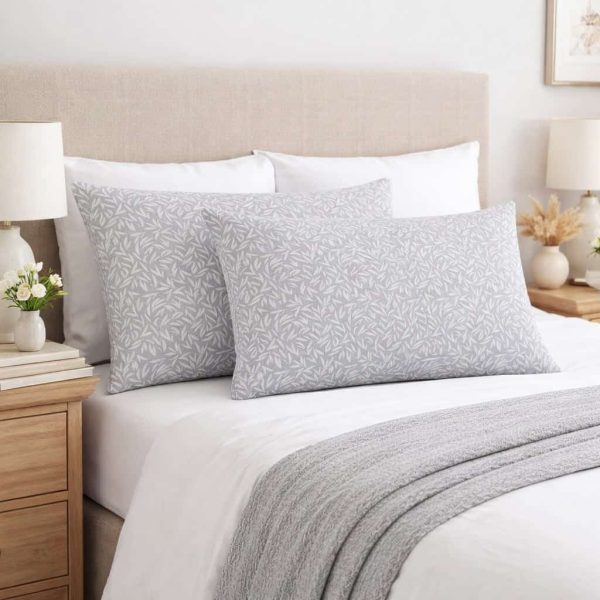 Ζεύγος Μαξιλαροθήκες 52x72 Emelia Grey Astron Italy