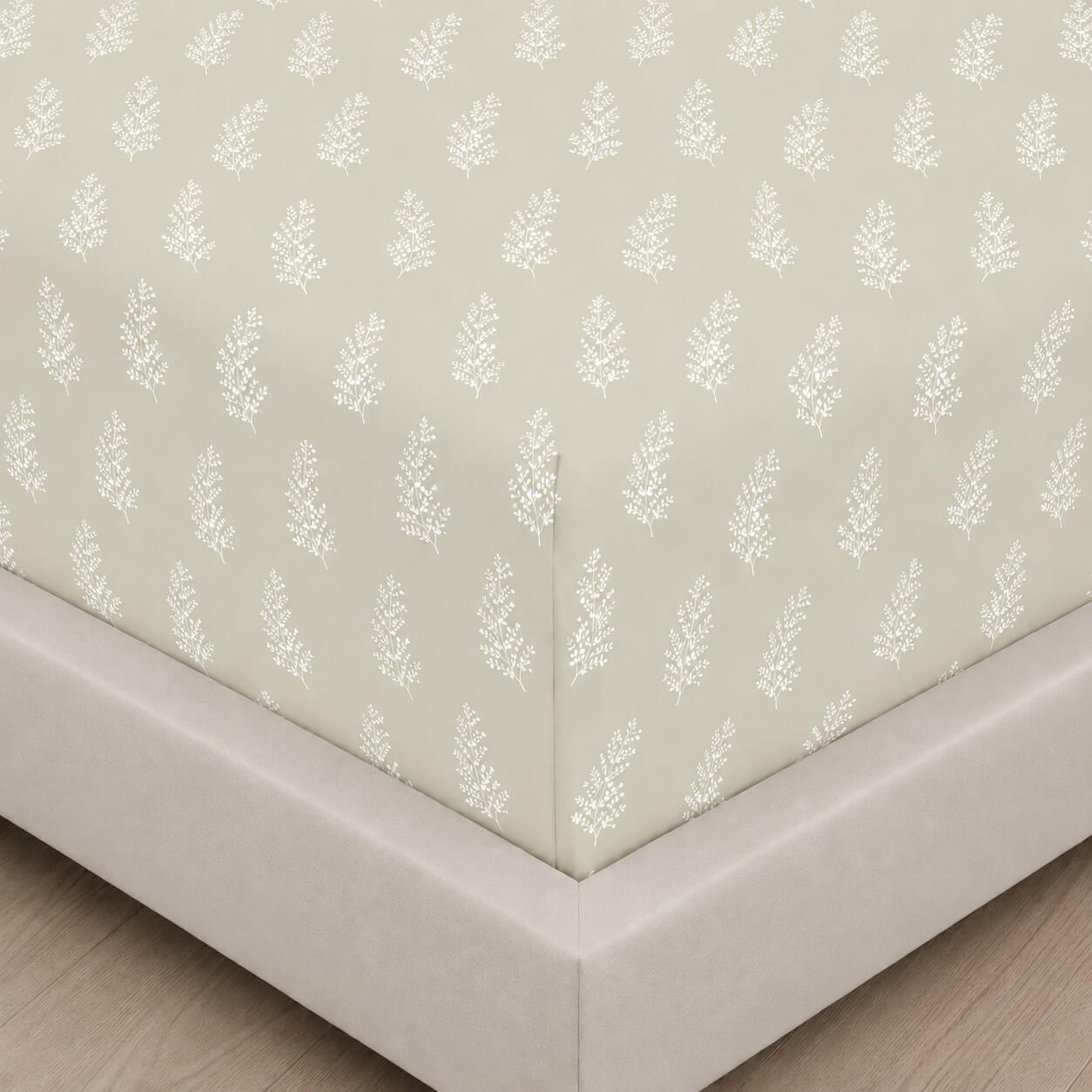 VIVIAN-BEIGE-ΛΑΣΤΙΧΟ Σεντόνια Μονά (Σετ) Με Λάστιχο (100x200+30) Vivian Beige Astron Italy - Image 1