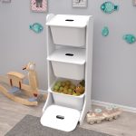 ΕΠΙΠΛΟ ΑΠΟΘΗΚΕΥΣΗΣ FRED HM18208.01 ΛΕΥΚΗ ΜΕΛΑΜΙΝΗ 44x35x107Υεκ. - Image 3