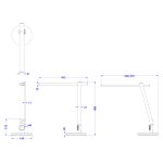 ΦΩΤΙΣΤΙΚΟ ΓΡΑΦΕΙΟΥ LED BLAIN PRO HM4445.07 ΓΚΡΙ ΜΕΤΑΛΛΙΚΟ ΧΡΩΜΑ Φ19x49,9Υεκ. - Image 2