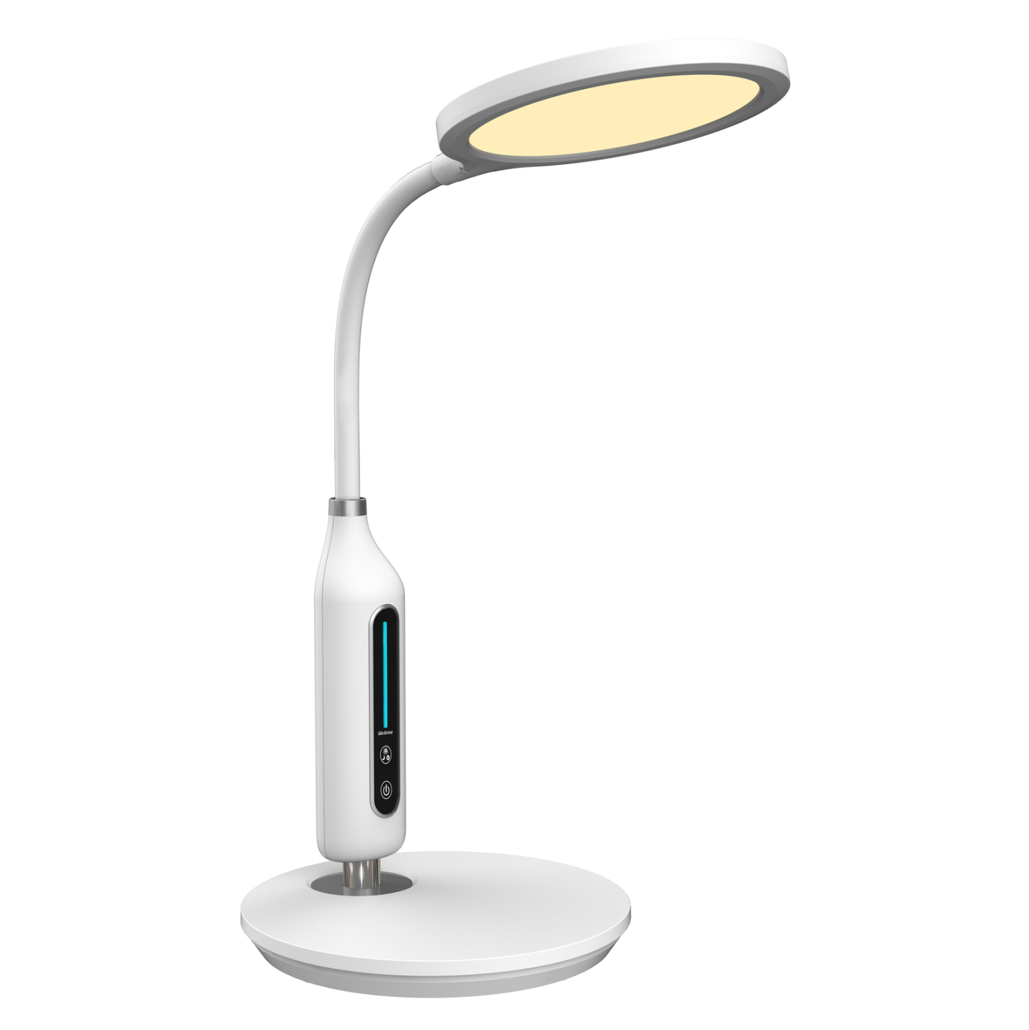 ΦΩΤΙΣΤΙΚΟ ΓΡΑΦΕΙΟΥ LED BLAIN HM4460.01 ΛΕΥΚΟ ABS & ΣΙΛΙΚΟΝΗ Φ18,5×40,7Yεκ.