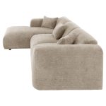 ΚΑΝΑΠΕΣ ΓΩΝΙΑ (ΑΡΙΣΤΕΡΗ) BRICKEN HM3275.01L ΜΠΕΖ ΥΦΑΣΜΑ 110-282x98-160x72Υεκ. - Image 4