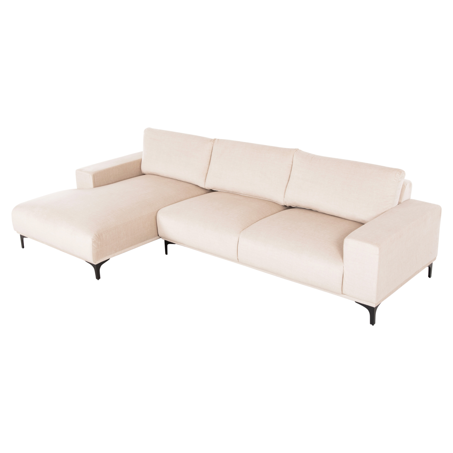 kanapes-gonia-aristeri-fb9327801l-ekroy- ΚΑΝΑΠΕΣ ΓΩΝΙΑ (ΑΡΙΣΤΕΡΗ) NOA HM3278.01L ΕΚΡΟΥ ΥΦΑΣΜΑ 288x90-157x67-80Υεκ. - Image 1