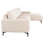 ΚΑΝΑΠΕΣ ΓΩΝΙΑ (ΔΕΞΙΑ) NOA HM3278.01R ΕΚΡΟΥ ΥΦΑΣΜΑ 288x90-157x67-80Υεκ. - Image 4