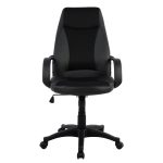ΚΑΡΕΚΛΑ ΓΡΑΦΕΙΟΥ GAMING SIVIR HM1001.01 ΜΕ  ΜΑΥΡΟ PU 59x 60x115 εκ. - Image 2