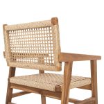 ΠΟΛΥΘΡΟΝΑ BJORN HM9403.21 ΜΑΣΙΦ ΞΥΛΟ ΤEAK ΦΥΣΙΚΟ-ΣΧΟΙΝΙ 56x56x83Υ εκ. - Image 6