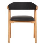 ΠΟΛΥΘΡΟΝΑ RIMINI HM9867.02 ΞΥΛΟ TEAK ΦΥΣΙΚΟ-ΜΑΥΡΟ ΣΧΟΙΝΙ & PU ΚΑΘΙΣΜΑ 60x61x76Υεκ. - Image 6