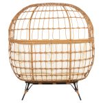ΠΟΛΥΘΡΟΝΑ ΦΩΛΙΑ MIAMI 2 ΑΤΟΜΩΝ ΤΥΠΟΥ RATTAN HM5870.11 132.5x90x154Υεκ - Image 6