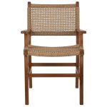 ΠΟΛΥΘΡΟΝΑ ΜΑΣΙΦ ΞΥΛΟ ΤEAK ΦΥΣΙΚΟ RATTAN ΣΧΟΙΝΙ 54Χ58Χ88Υεκ.HM9385.01 - Image 3