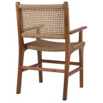 ΠΟΛΥΘΡΟΝΑ ΜΑΣΙΦ ΞΥΛΟ ΤEAK ΦΥΣΙΚΟ RATTAN ΣΧΟΙΝΙ 54Χ58Χ88Υεκ.HM9385.01 - Image 5