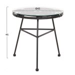ΣΕΤ ΕΞΩΤΕΡΙΚΟΥ ΧΩΡΟΥ 3ΤΜΧ ALLEGRA HM21047.12 ΜΑΥΡΟ ΣΥΝΘ.RATTAN & ΜΕΤΑΛΛΟ - Image 2