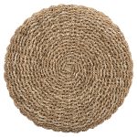 ΣΚΑΜΠΟ BEAM HM7827.01 ΞΥΛΟ ΤΕΑΚ ΚΑΙ SEAGRASS ΣΕ ΦΥΣΙΚΟ & ΛΕΥΚΟ Φ42x46Yεκ. - Image 5