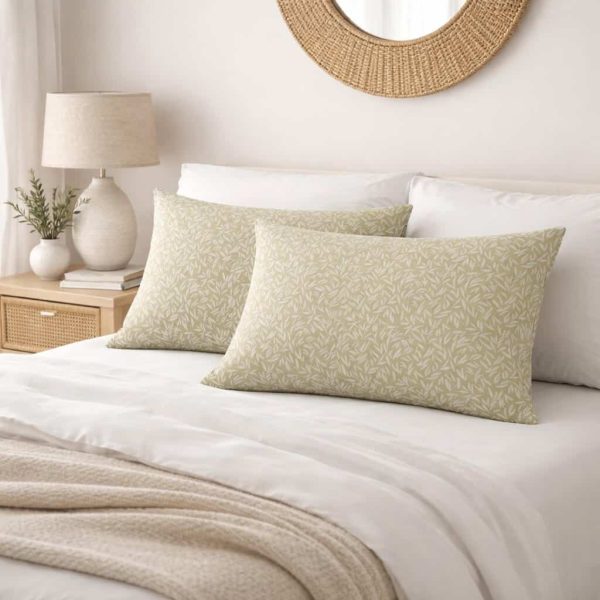 Ζεύγος Μαξιλαροθήκες 52x72 Emelia Olive Astron Italy