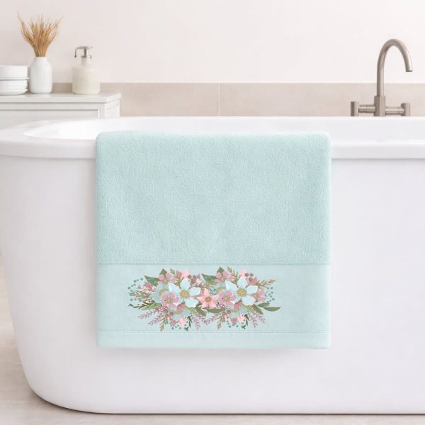 Πετσέτα Μπάνιου 70×140 Brigitte Mint Astron Italy
