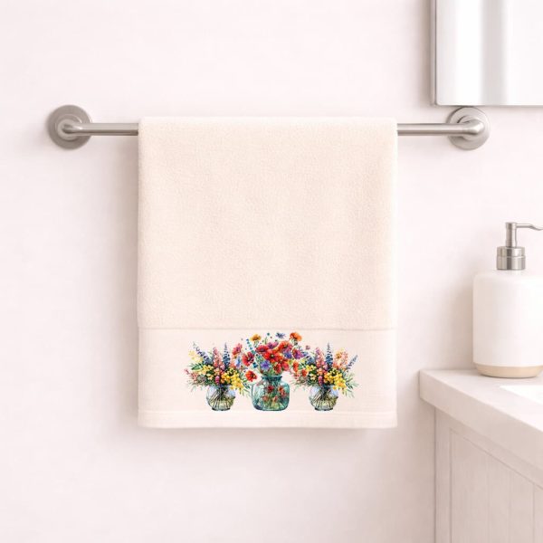 Πετσέτα Προσώπου 50×90 Blossom Ecru Astron Italy