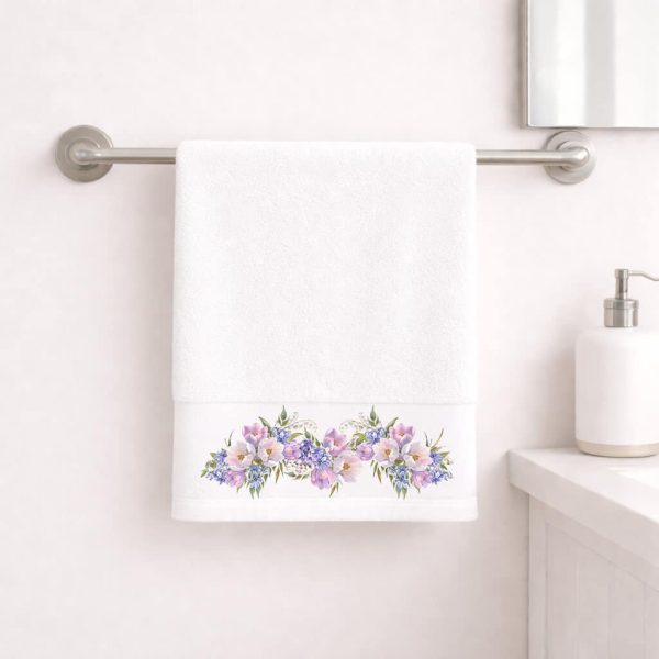Πετσέτα Προσώπου 50×90 Violet White Astron Italy