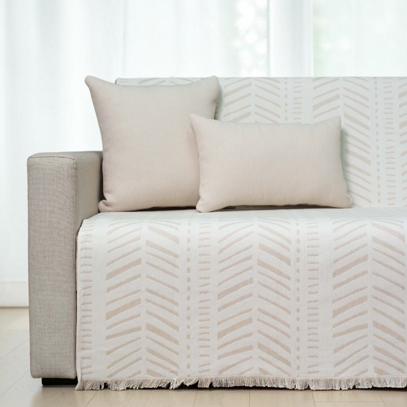 Ριχταρι-Cotone-Rudy-Μπεζ Ριχτάρι Τεταθέσιου 180x340 Cotone | Rudy Μπεζ - Image 1