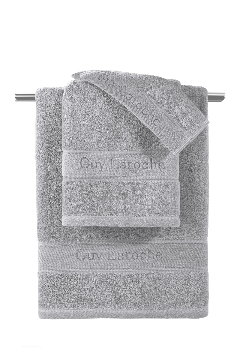 1122092126021 Σετ Πετσέτες 3 Τεμαχίων Guy Laroche Touch Grey - Image 1